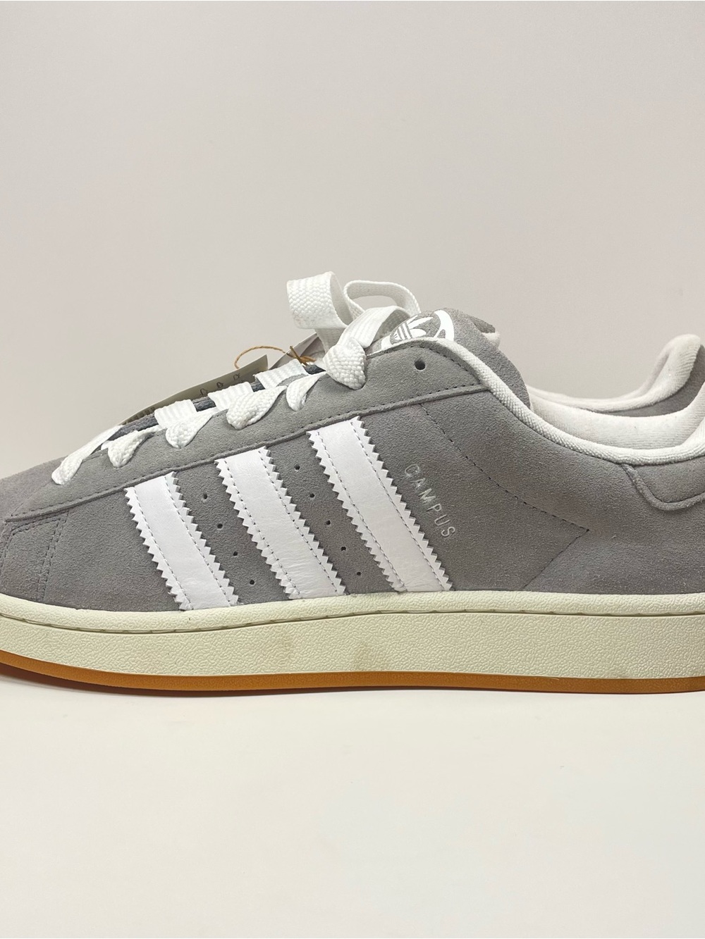 adidas Campus Men’s Suede Sneakers in Gray and White